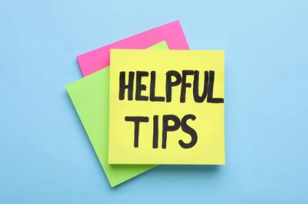 image showing post it with helpful tips