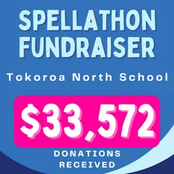 illustration showing results of Tokoroa North schools spellathon fundraiser