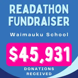 illustration showing results of Waimauku Schools readathon fundraiser