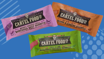image shows three flavours of burritos that can be ordered with your fundraiser