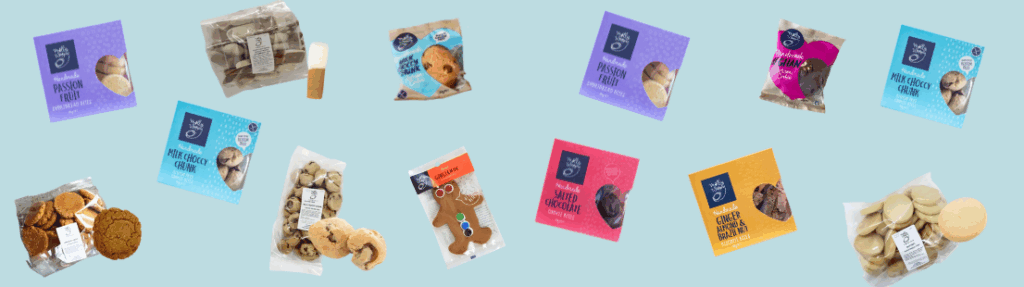 image shows a range of artisan cookies by Molly Woppy that can be sold via fundraising