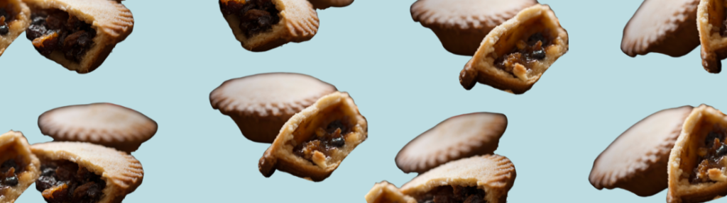 image shows picture of christmas tarts for fundraising