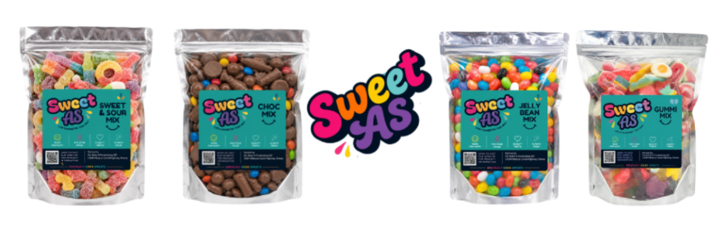 image shows picture of bags of pick n mix lollies from the Go Raise It Sweet as Lolly fundraiser