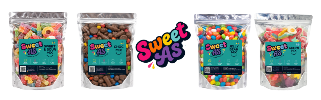image shows picture of bags of pick n mix lollies from the Go Raise It Sweet as Lolly fundraiser